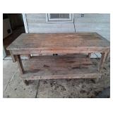 RUSTIC WORKBENCH, POTTING TABLE OR OUTDOOR PIECE