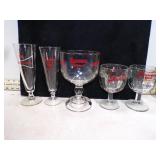 *5 BEER GLASSES & GOBLETS
