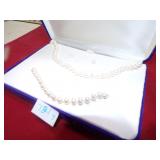 PEARL SET NECKLACE, BRACELET & EARRINGS