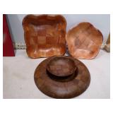 WEAVE WOOD SERVING PIECES
