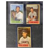 3 - 1954 BOWMAN BASEBALL CARDS