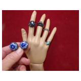 MARKED 925 RINGS & CUFF LINKS 31G