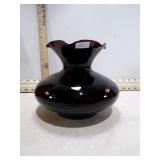 VINT. BLACK AMYTHEST VASE
