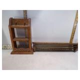 **2 WOODEN SHELVES