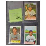 3 - 1954 BOWMAN BASEBALL CARDS