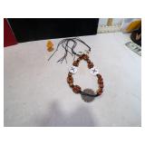 MCM BEADED BELT & MINI MUSHROOM