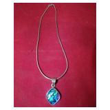 MARKED 925 SILVER NECKLACE 22G