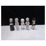 1920'S BISQUE GROOM, BRIDE & WEDDING PARTY JAPAN