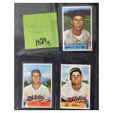 3 - 1954 BOWMAN BASEBALL CARDS