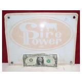 VINT. SIRE POWER METAL SIGN