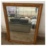 NICE WOOD FRAMED MIRROR
