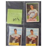 3 - 1954 BOWMAN BASEBALL CARDS