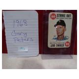 1968 GARY PETERS CARD