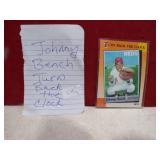JOHNNY BENCH TURN BACK THE CLOCK CARD