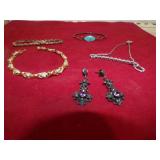 MARKED 925 BRACELETS & EARRING 39G