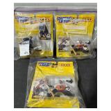 3 HOCKEY STARTING LINE UP FIGURES