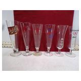 *6 BEER GLASSES