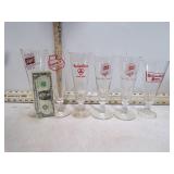 *6 BEER GLASSES