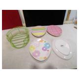 *4 EASTER PLATES