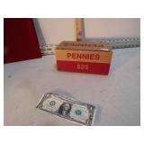 SEALED CASE OF 50 ROLLS OF PENNIES