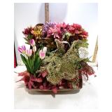 **FAKE FLOWERS & RIBBON