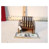 MCM WOOD & METAL COASTER SET