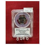 2022 D MAYA ANGELOU 1ST STRIKE UNCRCULATED QUARTER