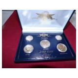 2000 COIN SET 24KT GOLD PLATED IN BOX