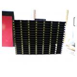 **PLASTIC AUCTION TICKET SORTER 15''X21.5''X3'' W/