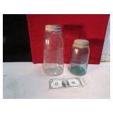 **2 VINT. CANNING JARS
