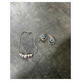 STERLING SILVER BRACELET & EARRINGS