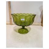 **MCM INDIANA GLASS LOTUS BLOSSOM COMPOTE