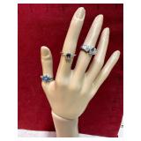 3 RINGS MARKED 925 9G