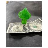 URANIUM GLASS MUSHROOM