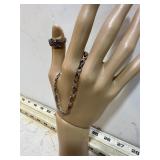 MARKED 925 & 12KT GOLD BRACELET & RING 10G