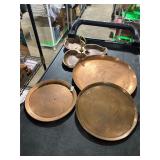 **4 COPPER TRAYS