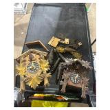 2 CUCKOO CLOCKS PARTS & PIECES
