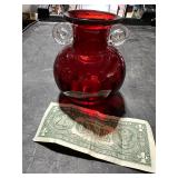 MCM POLISH ART GLASS VASE