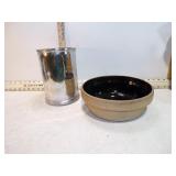 **STONEWARE BOWL & PLANTER