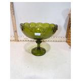 *VTG INDIANA GLASS TEARDROP COMPOTE