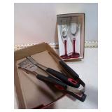 **BBQ TOOLS & WINE GLASSES
