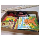 CHILDRENS BOOKS & IRONS