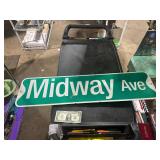 **MIDWAY AVE STREET SIGN