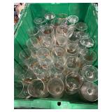 **TOTE FULL OF STEMED BEER GLASSES