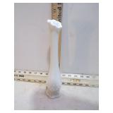 FENTON HOBNAIL MILKGLASS SWUNG VASE