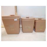 1950'S PLASTIC CANISTER SET