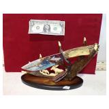 DECORATIVE MOOSE KNIFE ON STAND