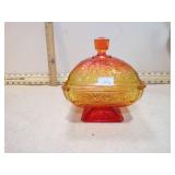 *VTG JEANNETTE ACORN & LEAF AMBREINA CANDY DISH