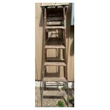 **VINT 6FT WOODEN LADDER