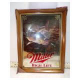 **1ST ED. MILLER BEER FISH MIRROR NIP